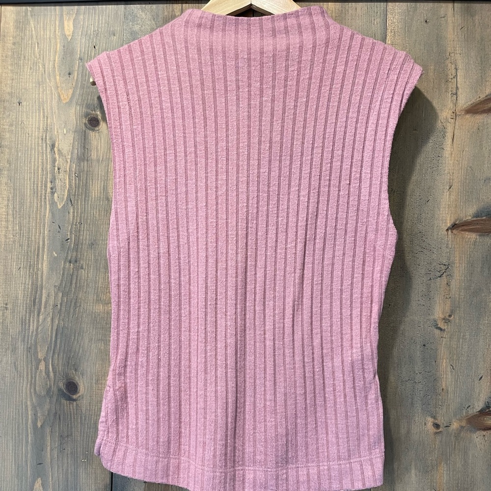 Free People intimatly mauve sleeveless ribbed top